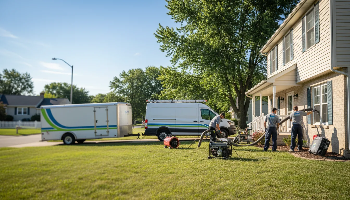 Flooded Basement Restoration And Cleanup With Repair in Bremen, OH near me